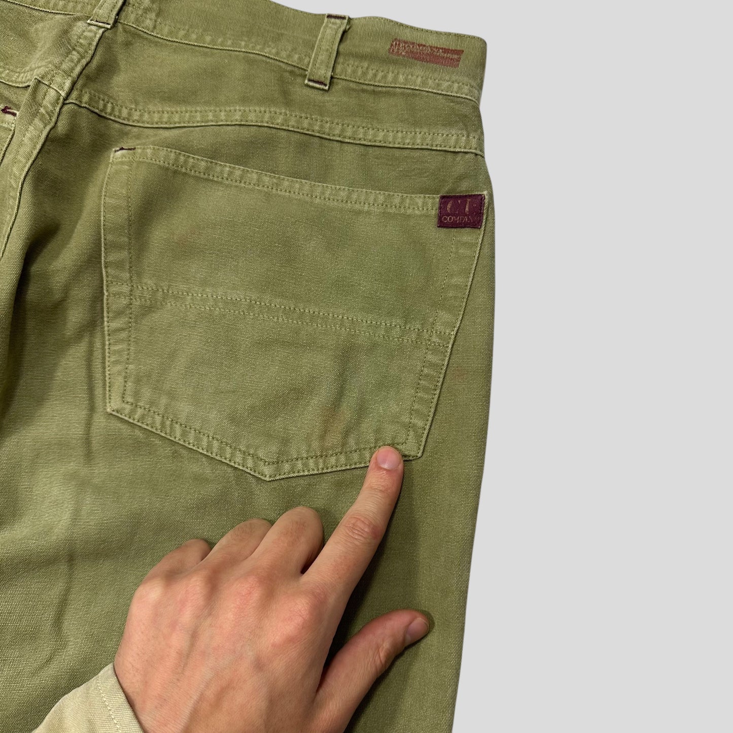 CP Company SS 1992 Ideas By Massimo Osti Green Logo Trousers - 31