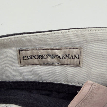 2000s emporio armani buckle capris | O/S, Navy