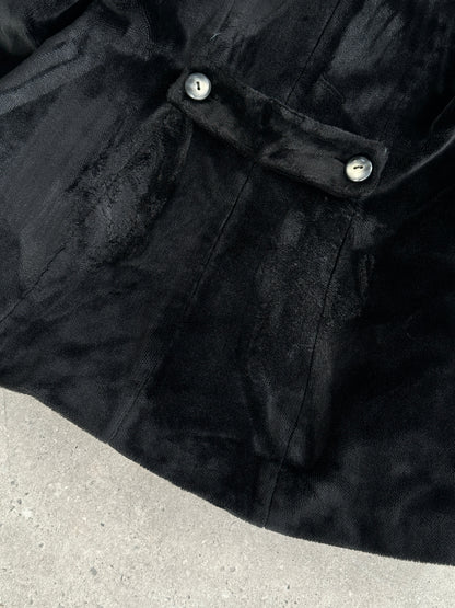 Sportmax 1990s Faux Fur Double Breasted Coat - M/L