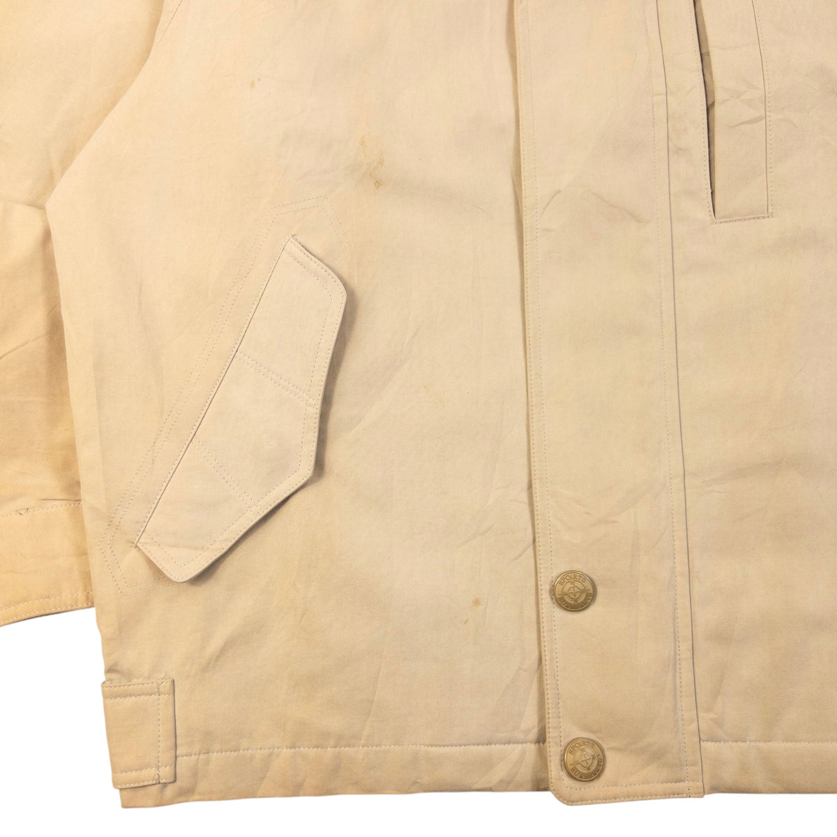 Vintage 90s Burberry Zip Up Jacket Size XS | XS, Beige