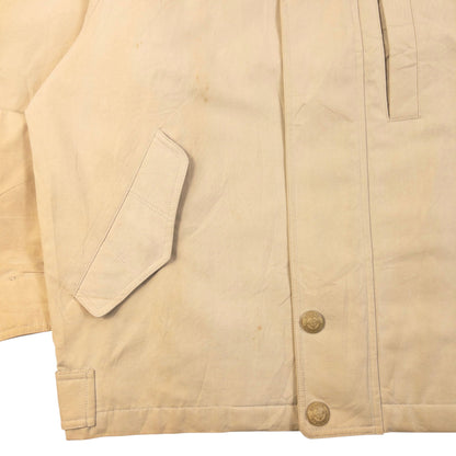 Vintage 90s Burberry Zip Up Jacket Size XS | XS, Beige