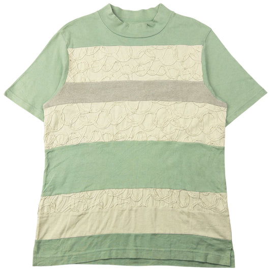 Vintage 90s Hai Sporting Gear By Issey Miyake Patchwork T Shirt Size M | Medium, Cream