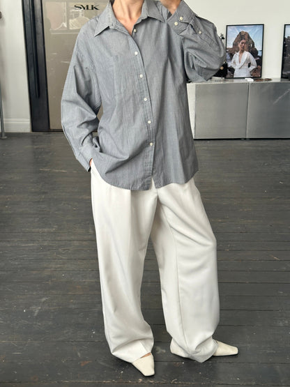 Christian Dior 1990s Stripe Cotton Shirt - L