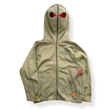2000's Nike Air Max Full Zip Face Mask Hoodie (M) | Default Title, Green