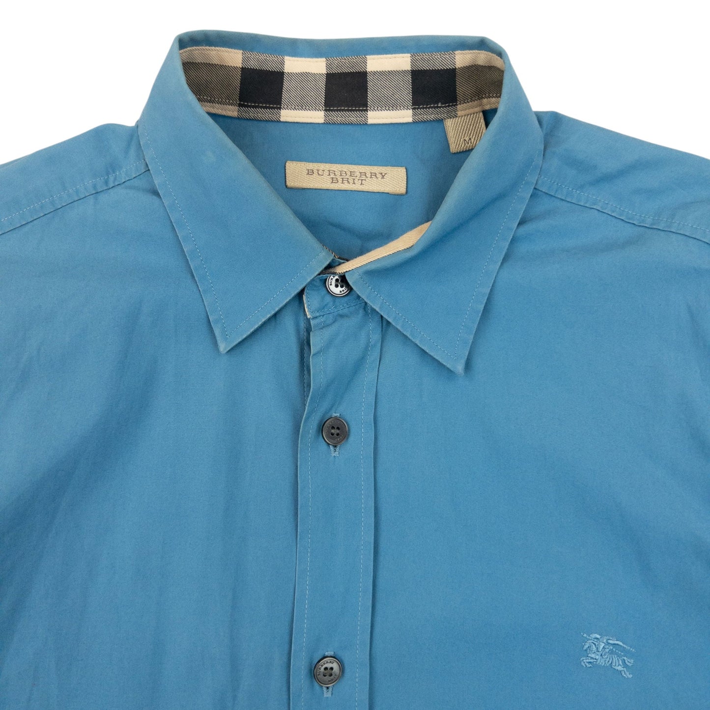 Vintage Burberry Brit Nova Check Cuff Long Sleeve Button Up Shirt Size M | Medium, Multicoloured
