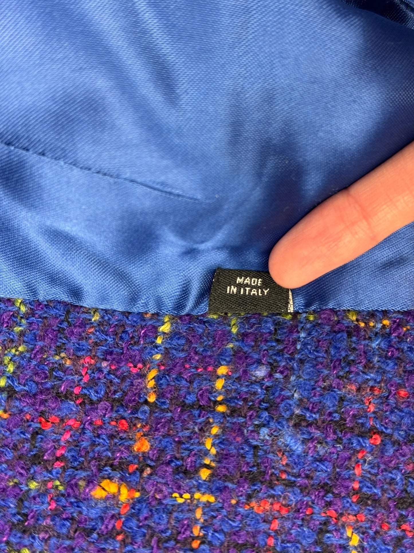 Versace early 1990s boucle skirt suit