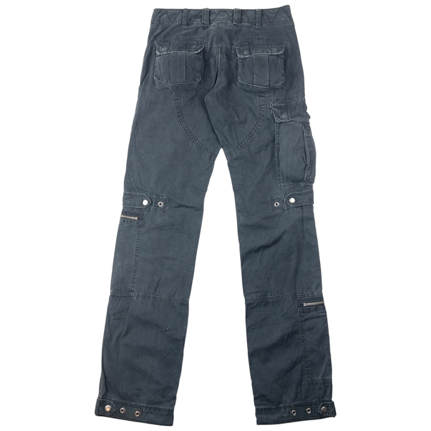 Vintage 2000s Ralph Lauren Cargo Trousers Size W31 | W31, Black