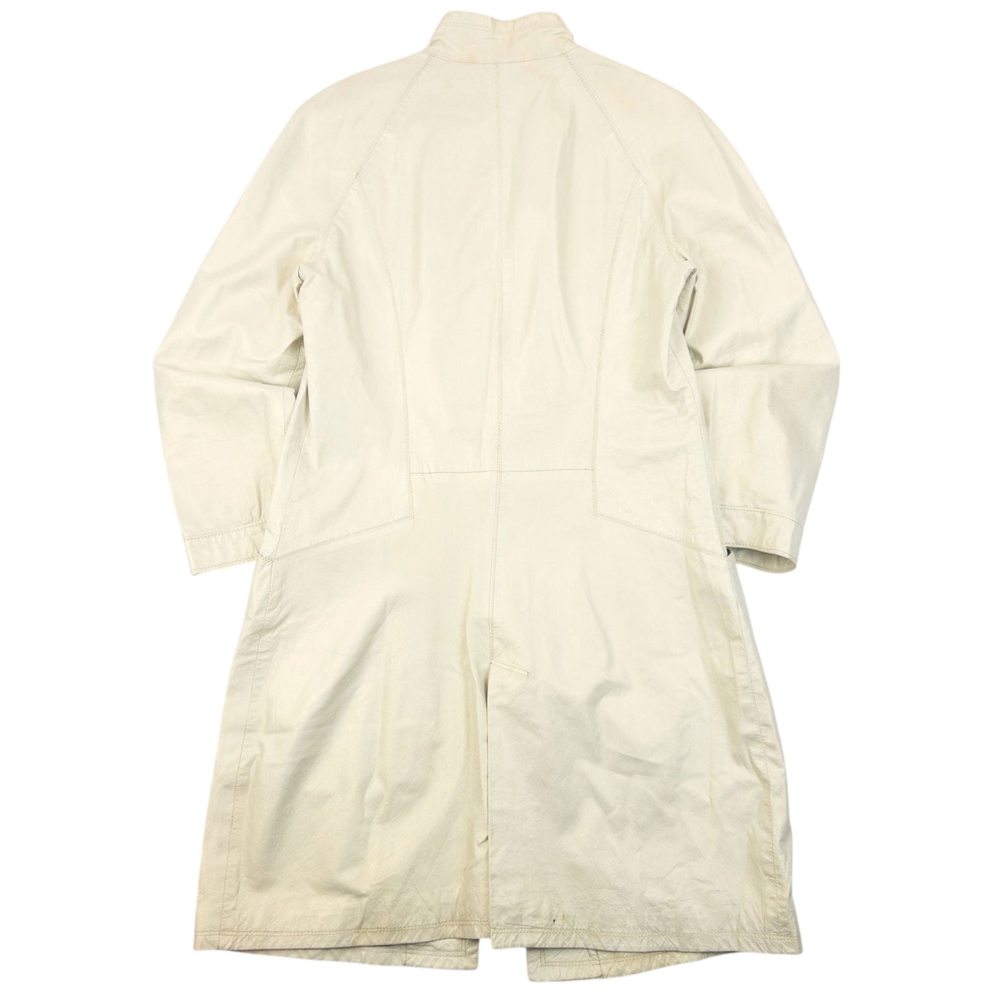 Vintage 2000s Versace Classic V2 Iridescent Leather Jacket Womens Size M | Medium, White
