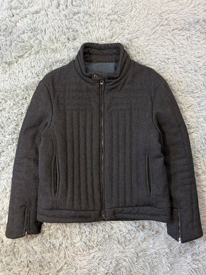 Gucci by Tom Ford AW00 Wool 3D Ribbed Runway Biker Jacket - IT50 | O/S, Multicoloured