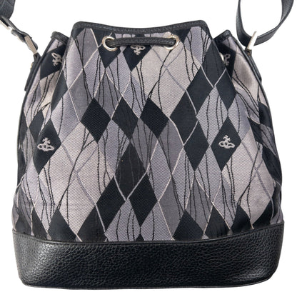 Vintage Vivienne Westwood Argyle Shoulder Bucket Bag