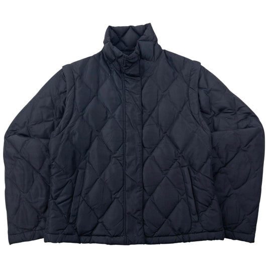 Vintage Armani Jeans Zip Off Sleeve Quilted Jacket Womens Size
