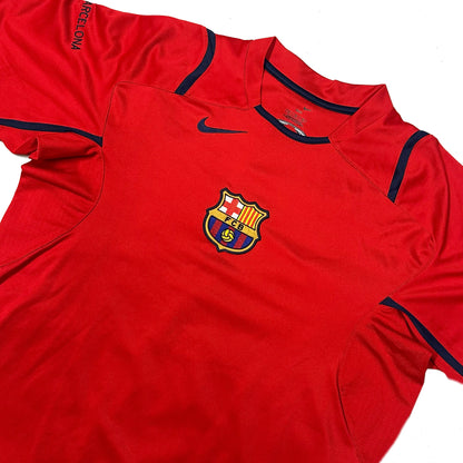 Nike Barcelona 2006/07 Training Long Sleeve Shirt In Red ( M )