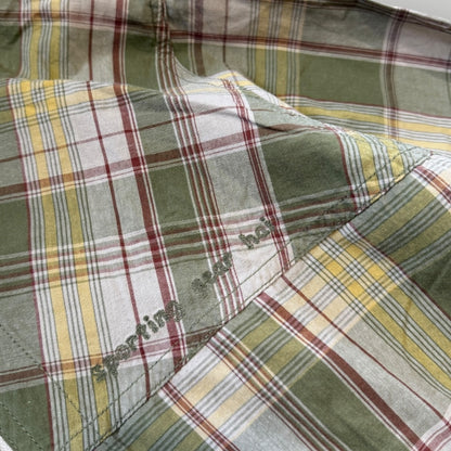 Hai Sporting Gear by Issey Miyake Plaid Check Zip Up Cotton Jacket M