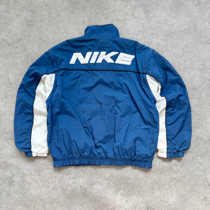 Nike 1990s lightweight convertible spellout shell jacket (M)