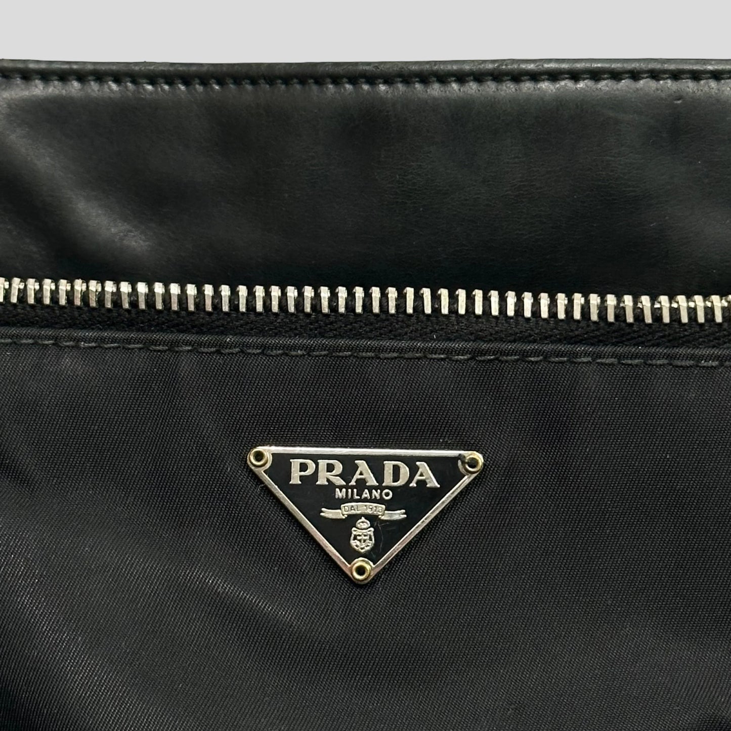 Prada Milano 00’s Nylon & Leather Crossbody Bag