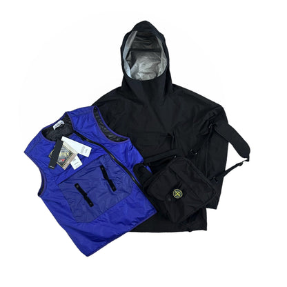 Stone Island 3 in 1 Anorak Goretex Jacket with Bag & Gilet