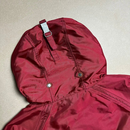A/W 1993 Crimson Red Formula Steel Balaclava Parka