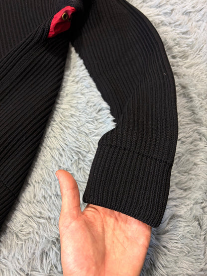 Prada Sport 00’s Heavyweight Ribbed Cardigan Knit Jacket - S/M | O/S, Multicoloured