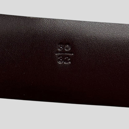 Prada 2000’s Ponyhair Fur Leather Belt