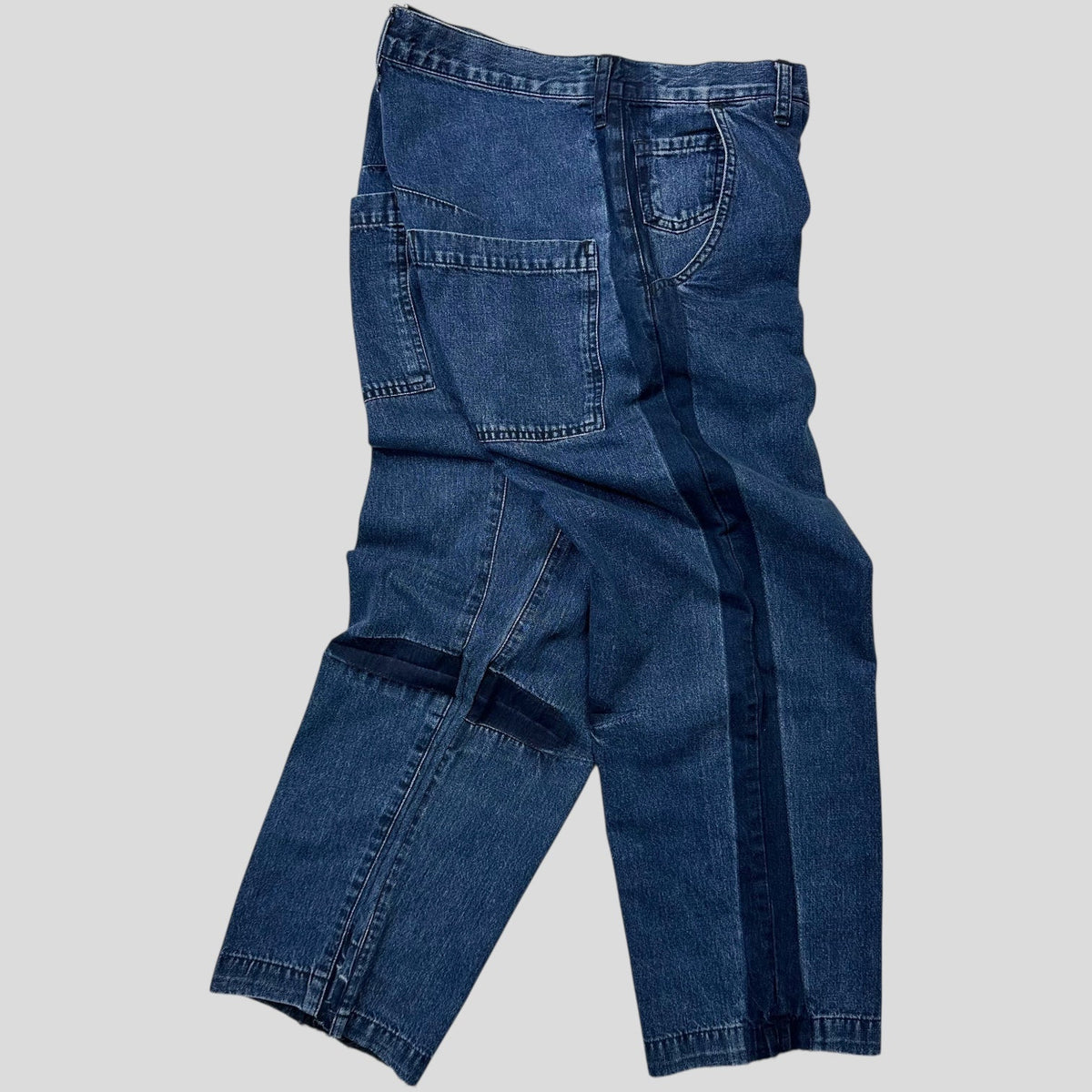 Y’s by Yohji Yamamoto SS05 Baggy Contrast Denim Jeans - 30-32 | W30, Blue