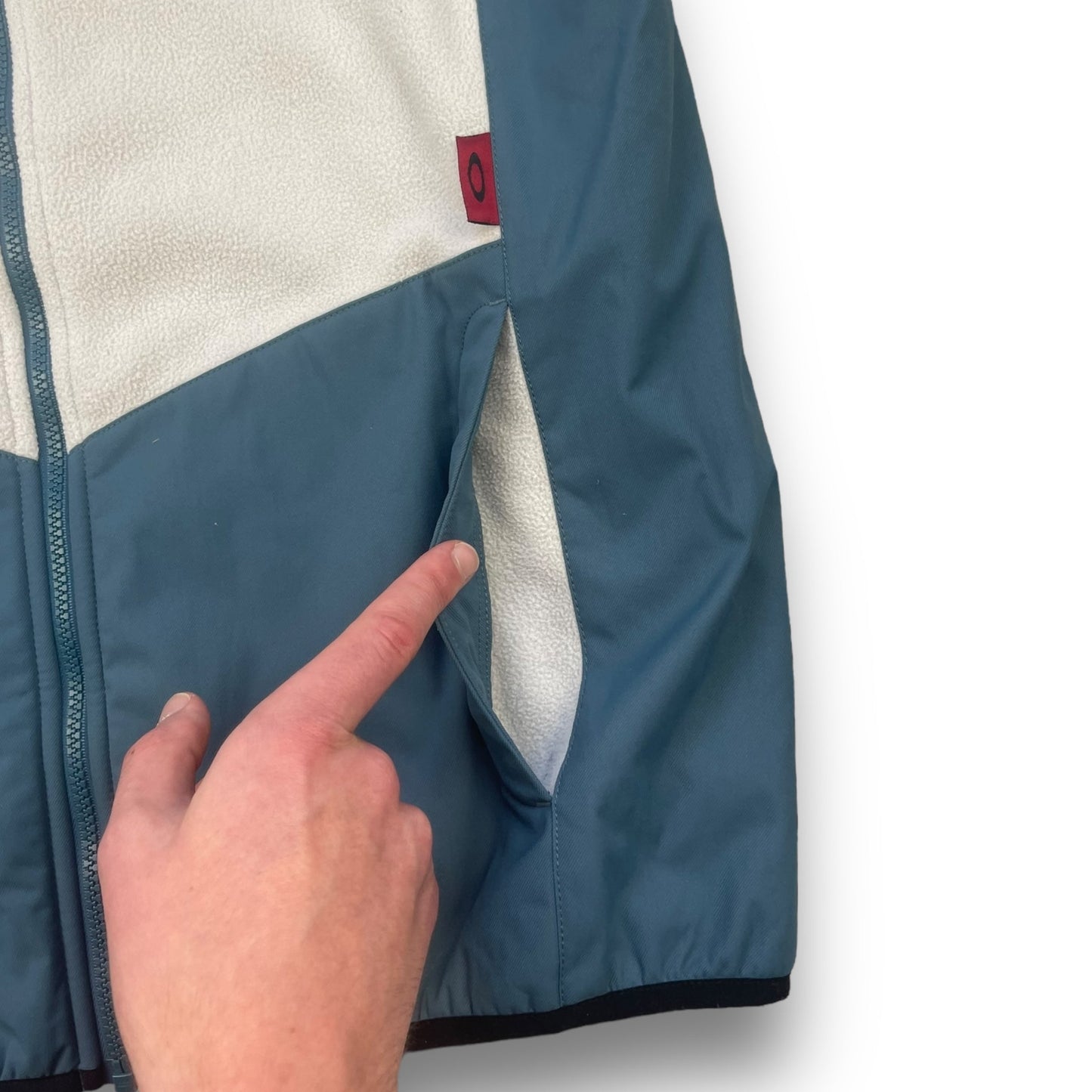 2000's Oakley Fleece/Nylon Panelled Gilet (M) | Default Title, Blue