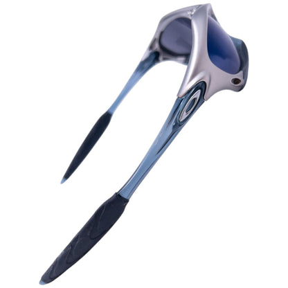 Vintage 2002 Oakley Splice FMJ+ Crystal Black Ice Iridium Sunglasses