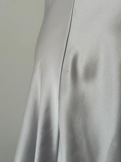 Vintage 1990s Satin Pearl Mini Slip Dress - S