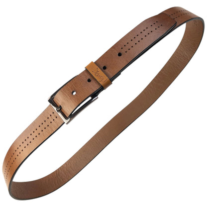 Vintage 90s YSL Yves Saint Laurent Leather Belt Size XL | O/S, Brown