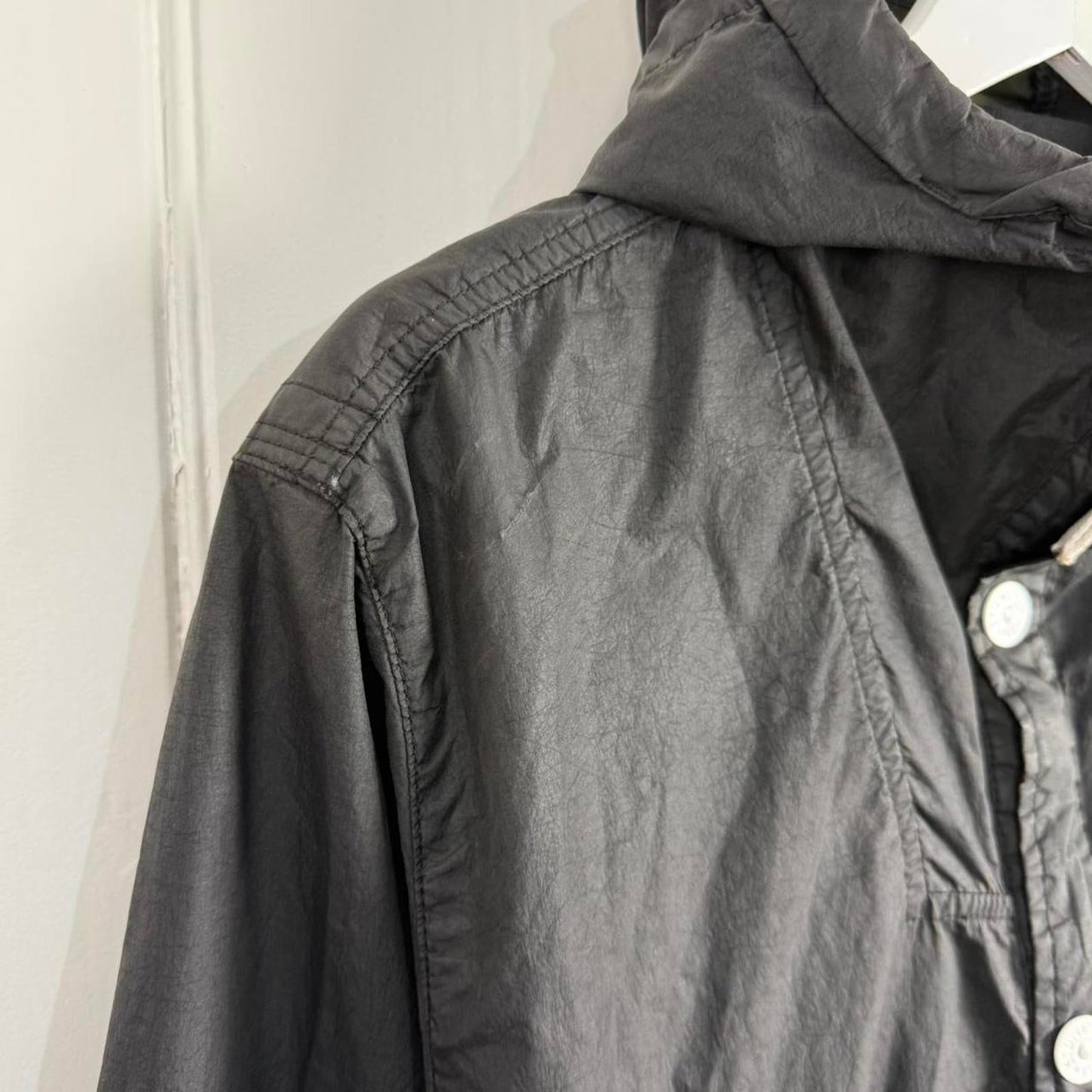Stone Island Membrana 3L TC Hooded Jacket (L) | Large, Black