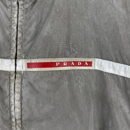 2000's Prada Sport Logo Nylon Jacket (L) | Large, Grey