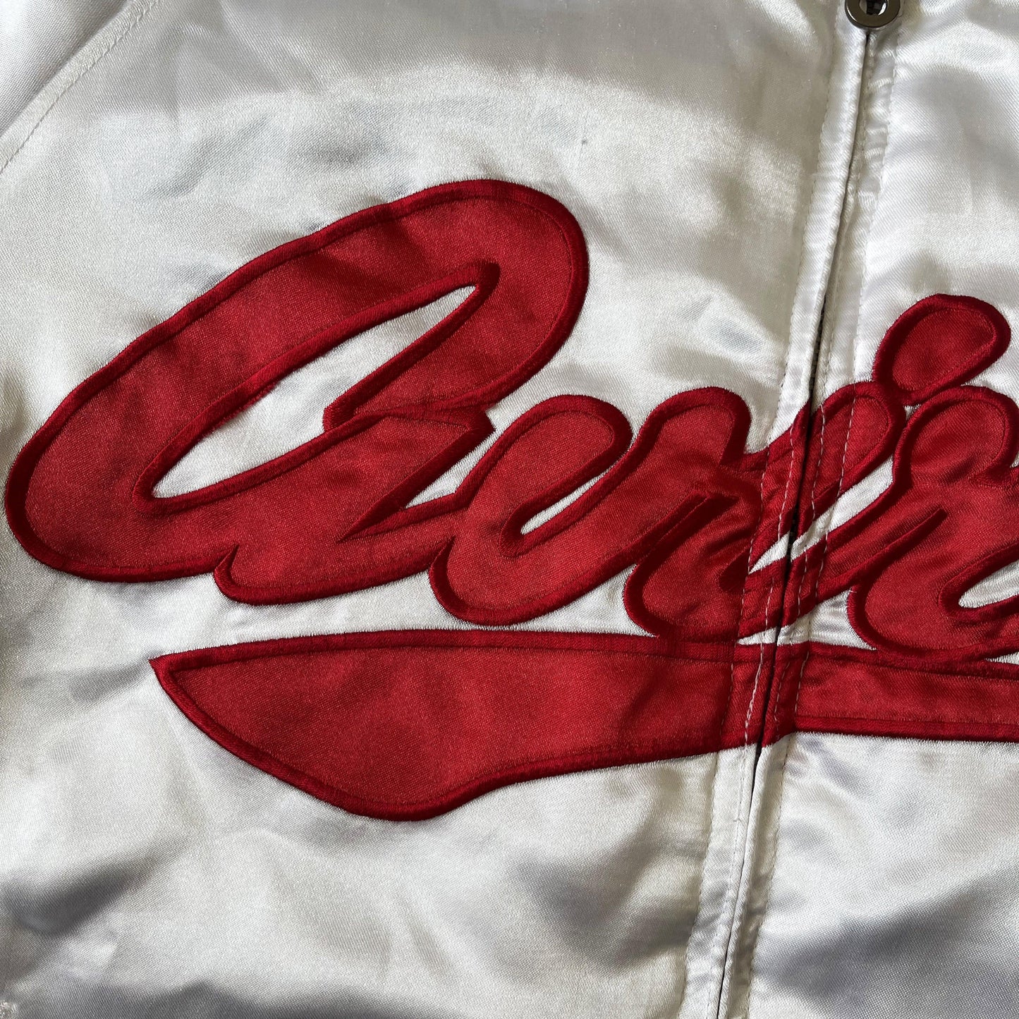 Avirex Spell Out Varsity Bomber Jacket - L