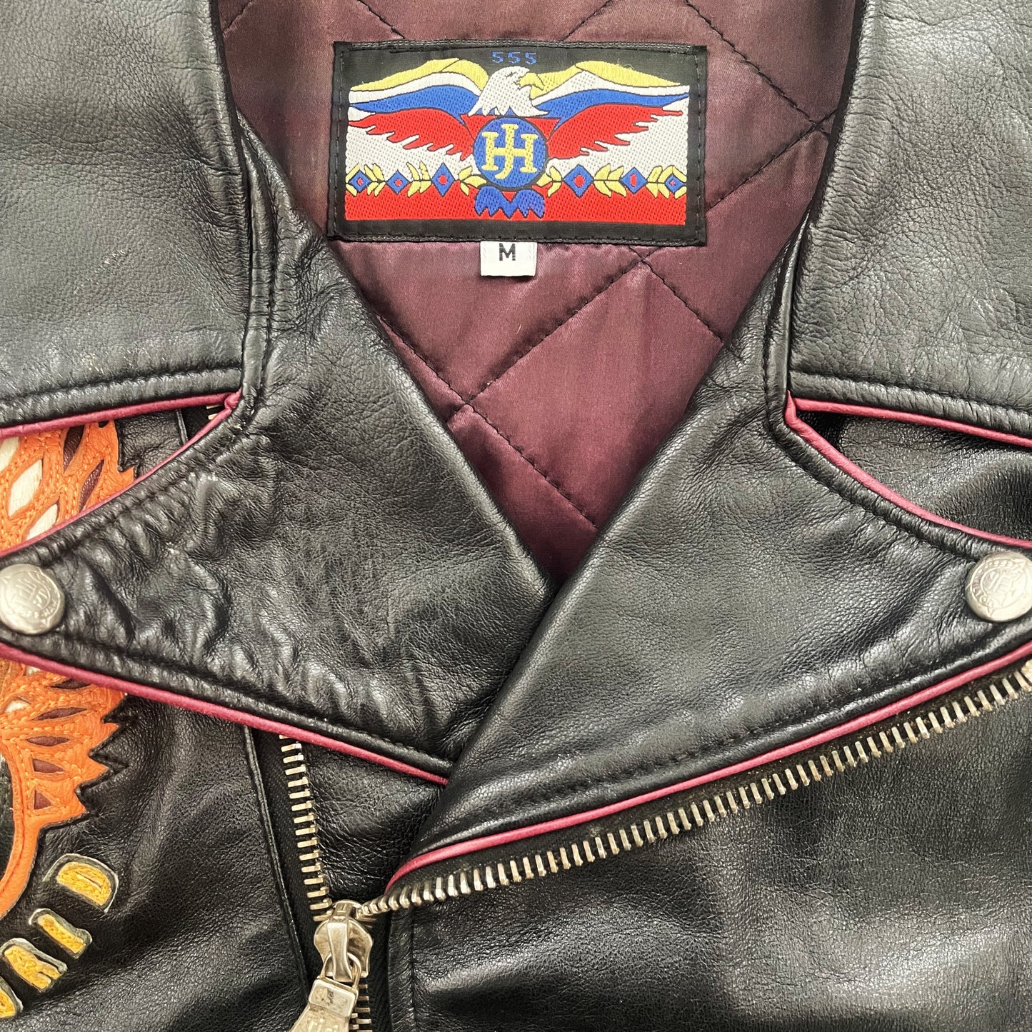 Jeff Hamilton 'Save The World Now' Leather Biker Jacket - M