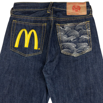 Vintage RMC Red Monkey Company X Mcdonalds Embroidered Denim Jeans Size W26