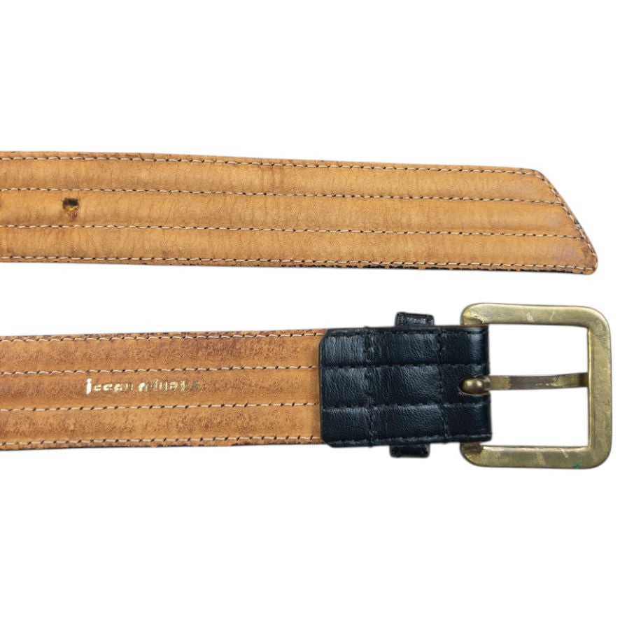 Vintage 90s Issey Miyake Leather Belt Size S | O/S, Black