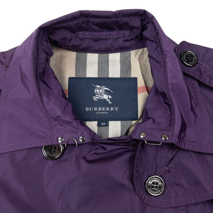 Vintage 2000s Burberry Lightweight Trench Jacket Womens Size L | Large, Purple