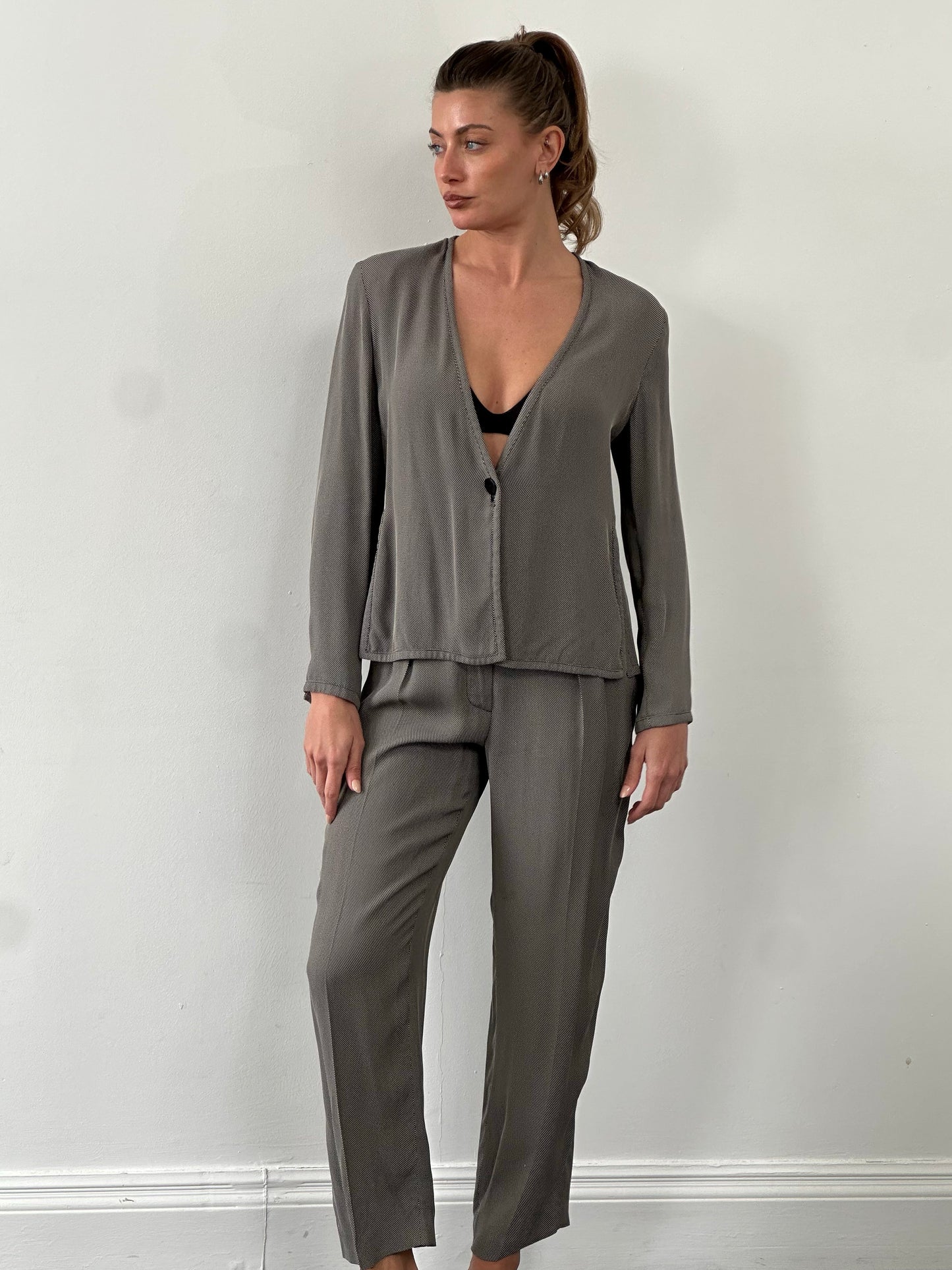 Mani 1990s Lightweight Side Split Two Piece Set - M/W28