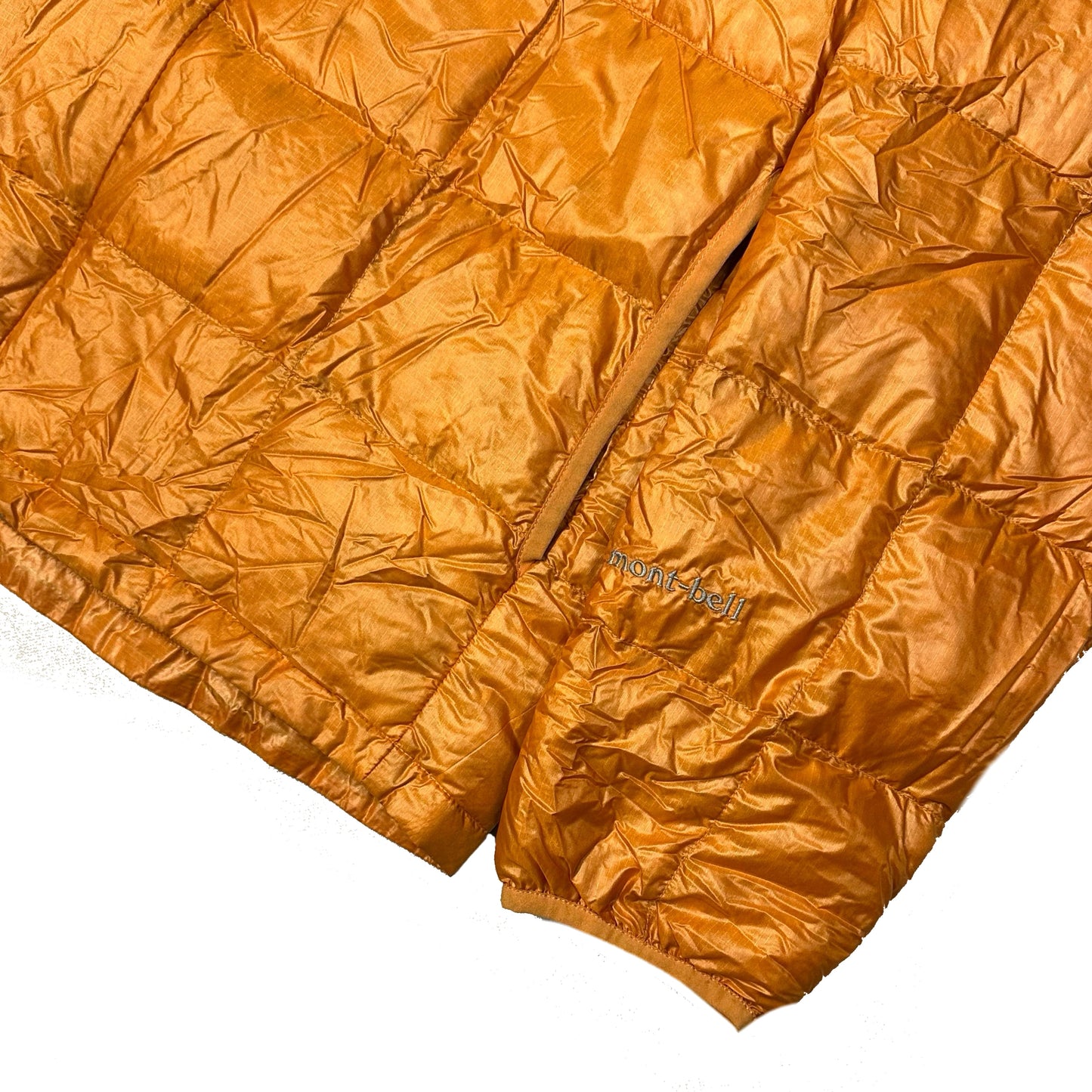 Montbell Square Stitch Puffer Jacket In Orange ( L )