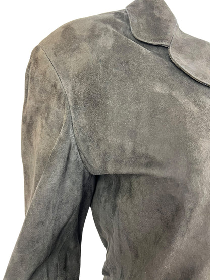 Emporio Armani suede jacket | Brown, Brown