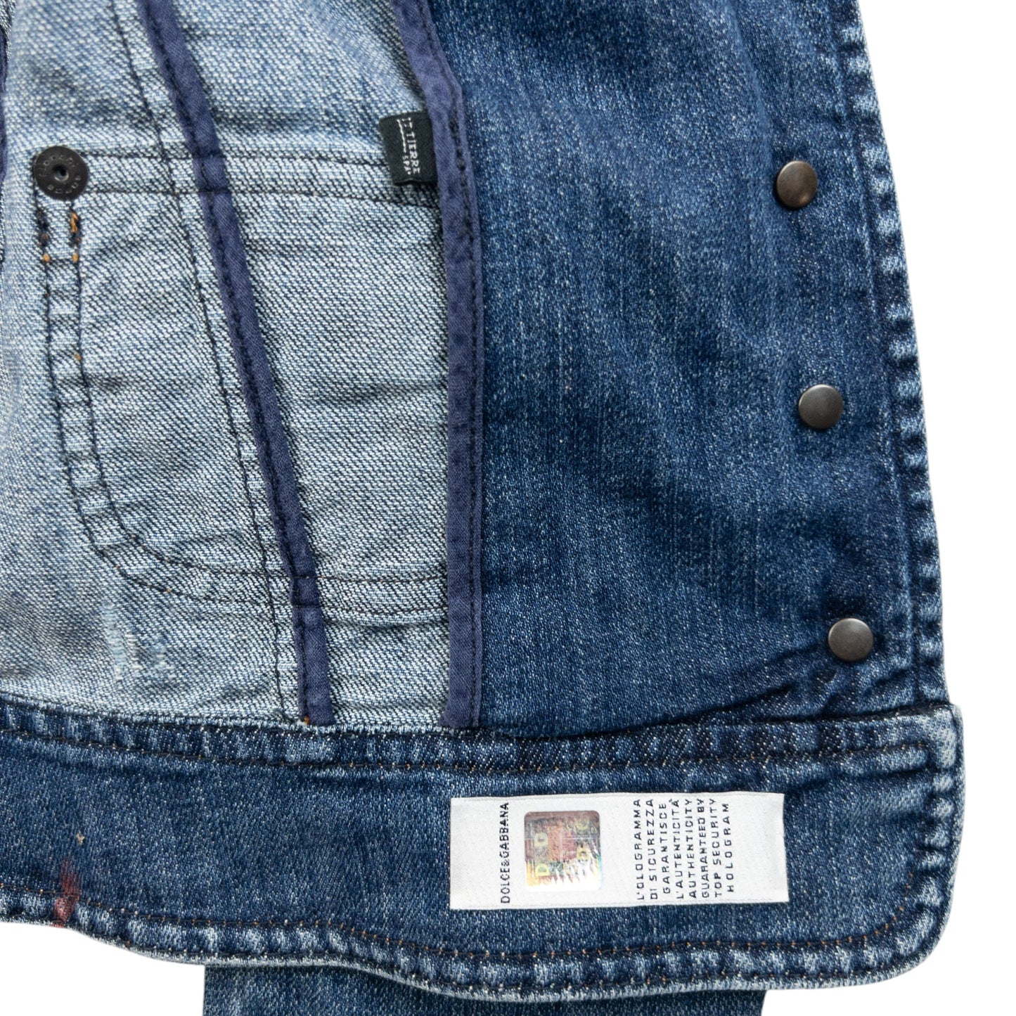 Vintage 2000s Dolce & Gabbana Button Up Denim Jacket Womens Size S | Small, Blue