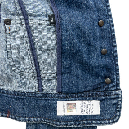 Vintage 2000s Dolce & Gabbana Button Up Denim Jacket Womens Size S | Small, Blue