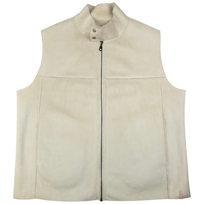 Vintage DKNY Jeans Sheep Skin Fleece Lined Gilet Size XL