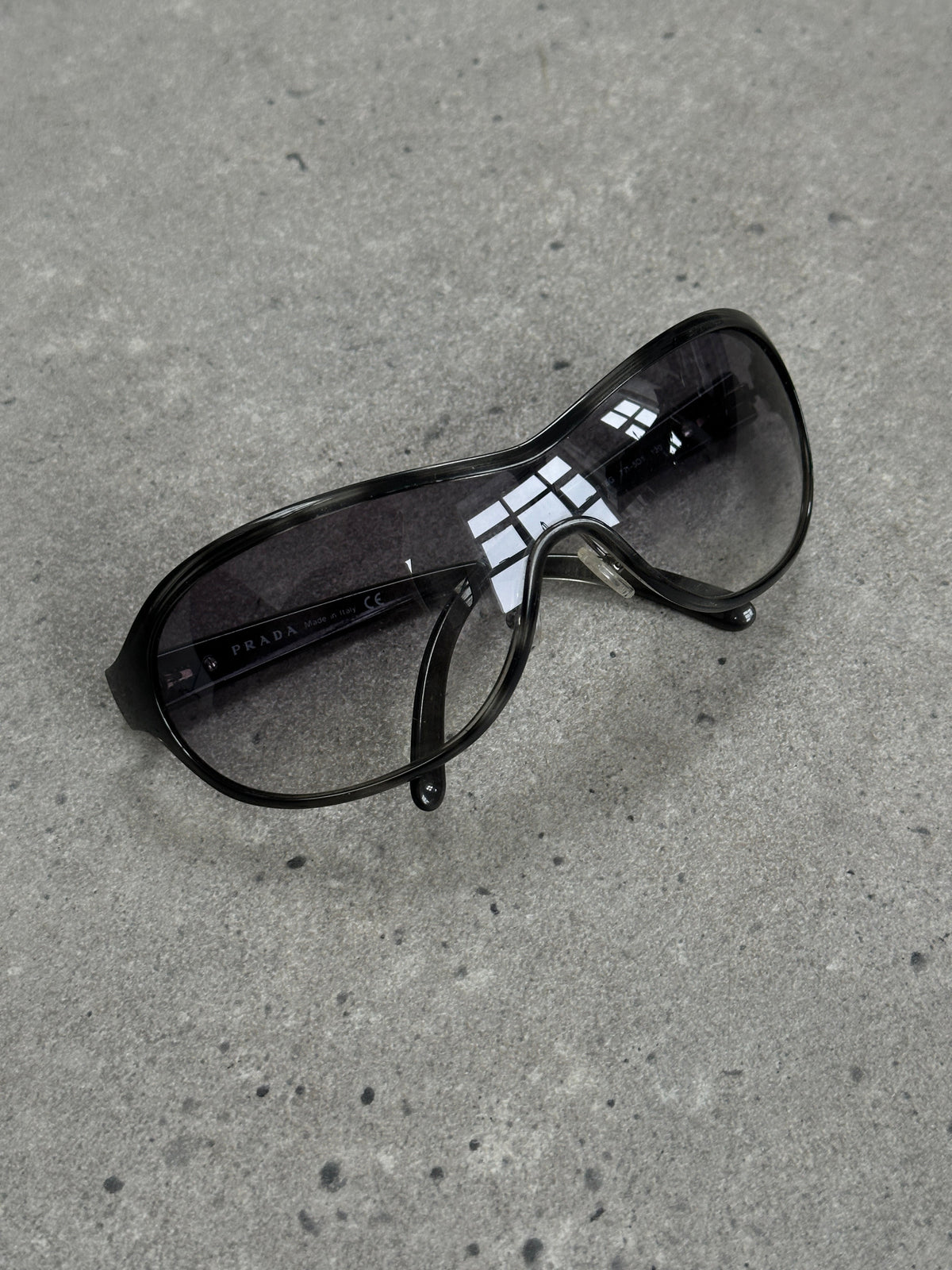 Prada 2000s Wraparound Shield Sunglasses