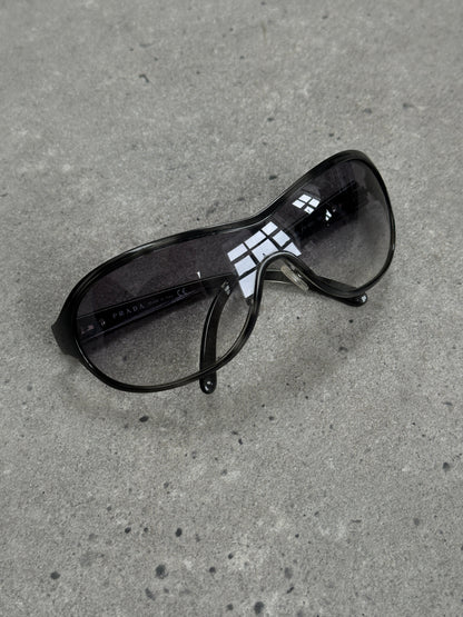 Prada 2000s Wraparound Shield Sunglasses