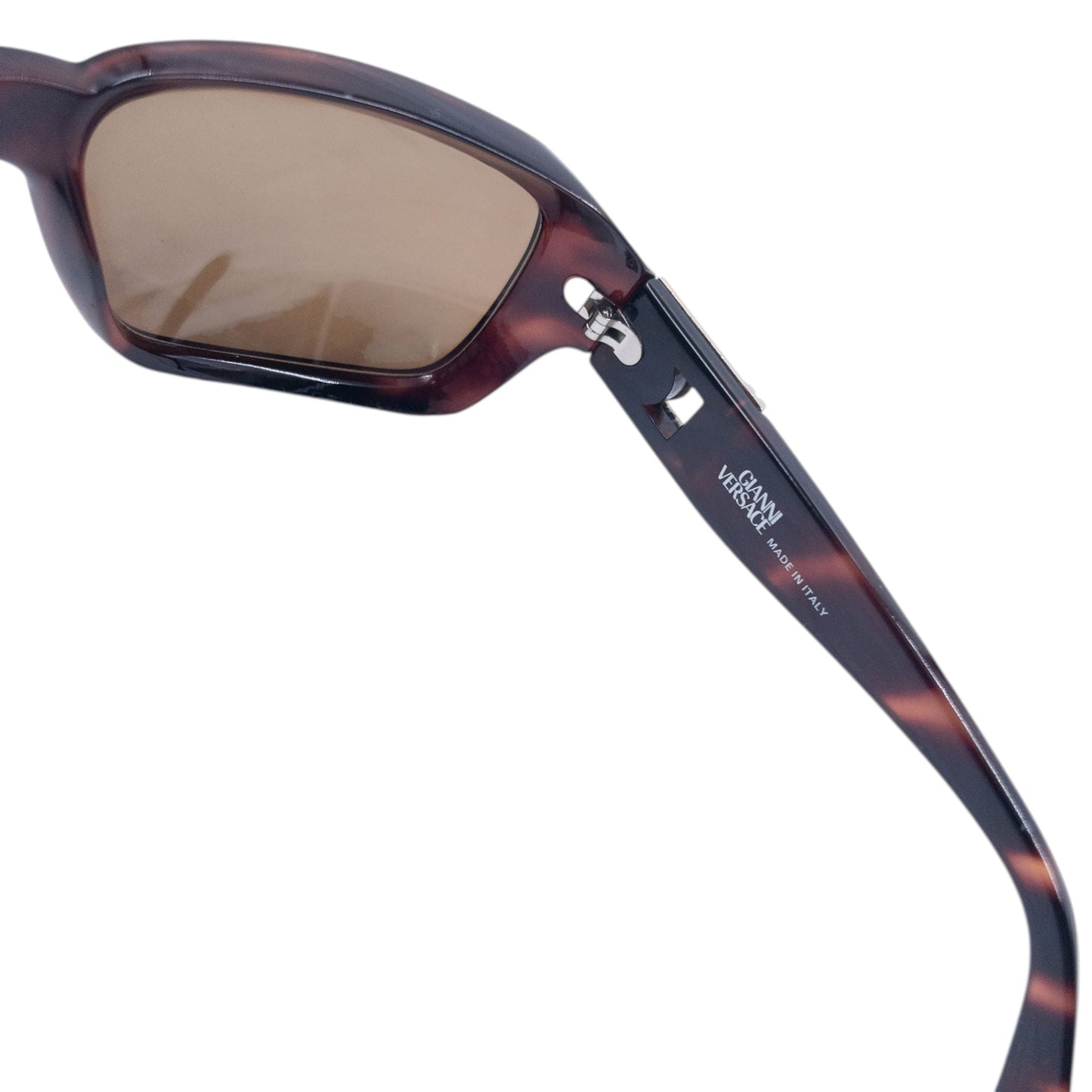 Vintage 90s Gianni Versace Tortoise Shell Sunglasses | O/S, Brown