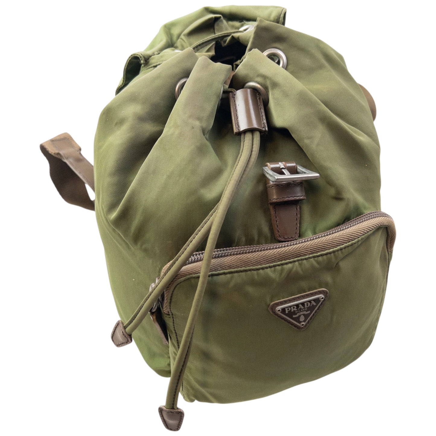 Vintage 2000s Prada Bucket Backpack | O/S, Brown