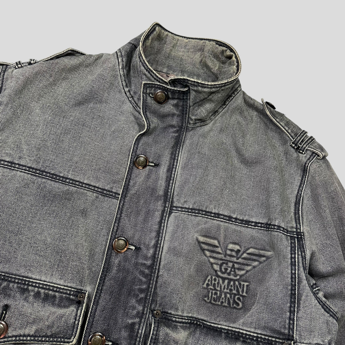 Armani Jeans 1991 Blanket Lined Heavy Cotton Work Jacket - L/XL | XL, Gold