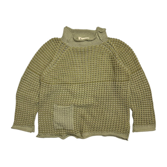 Xenia Telunts Green Fisherman Knit Sweatshirt