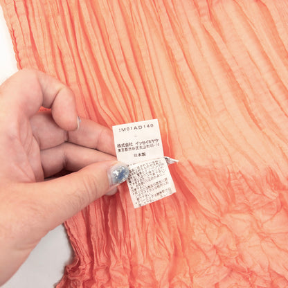 Vintage 90s Issey Miyake Pleated Crinkle Scarf | O/S, Pink