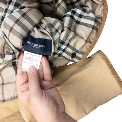 Vintage 2000s Burberry Nova Check Reversible Quilted Jacket Size S | Small, Beige, Nova Check