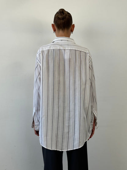 Christian Dior Monsieur Stripe Cotton Shirt - XL